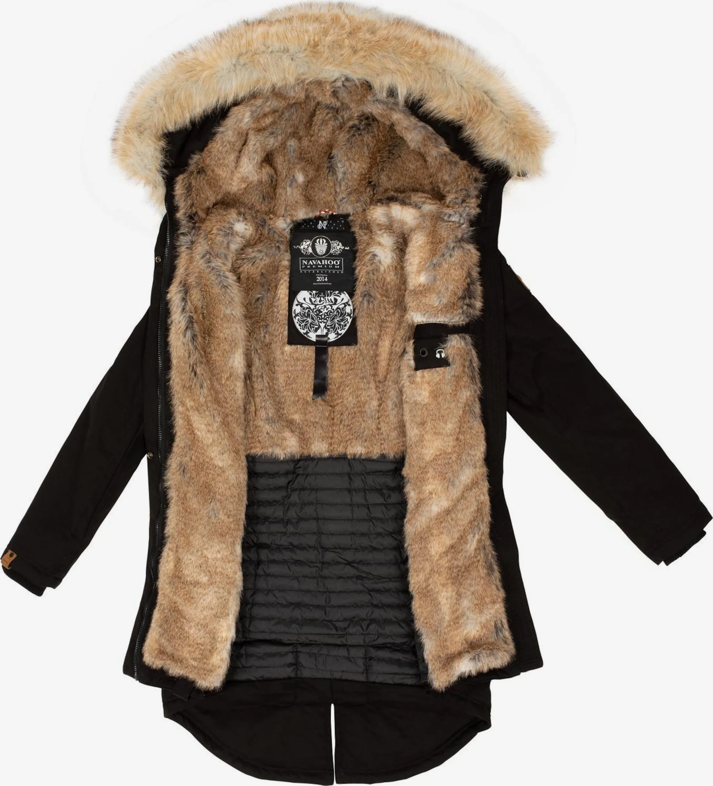 Navahoo Parkas Winterparka Bombii Dames Zwart 4 Navahoo Parkas Winterparka Bombii Dames Zwart - Afbeelding 4