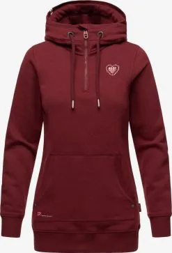 Navahoo Hoodies Sweatshirt Zauberelfe Dames Bordeaux