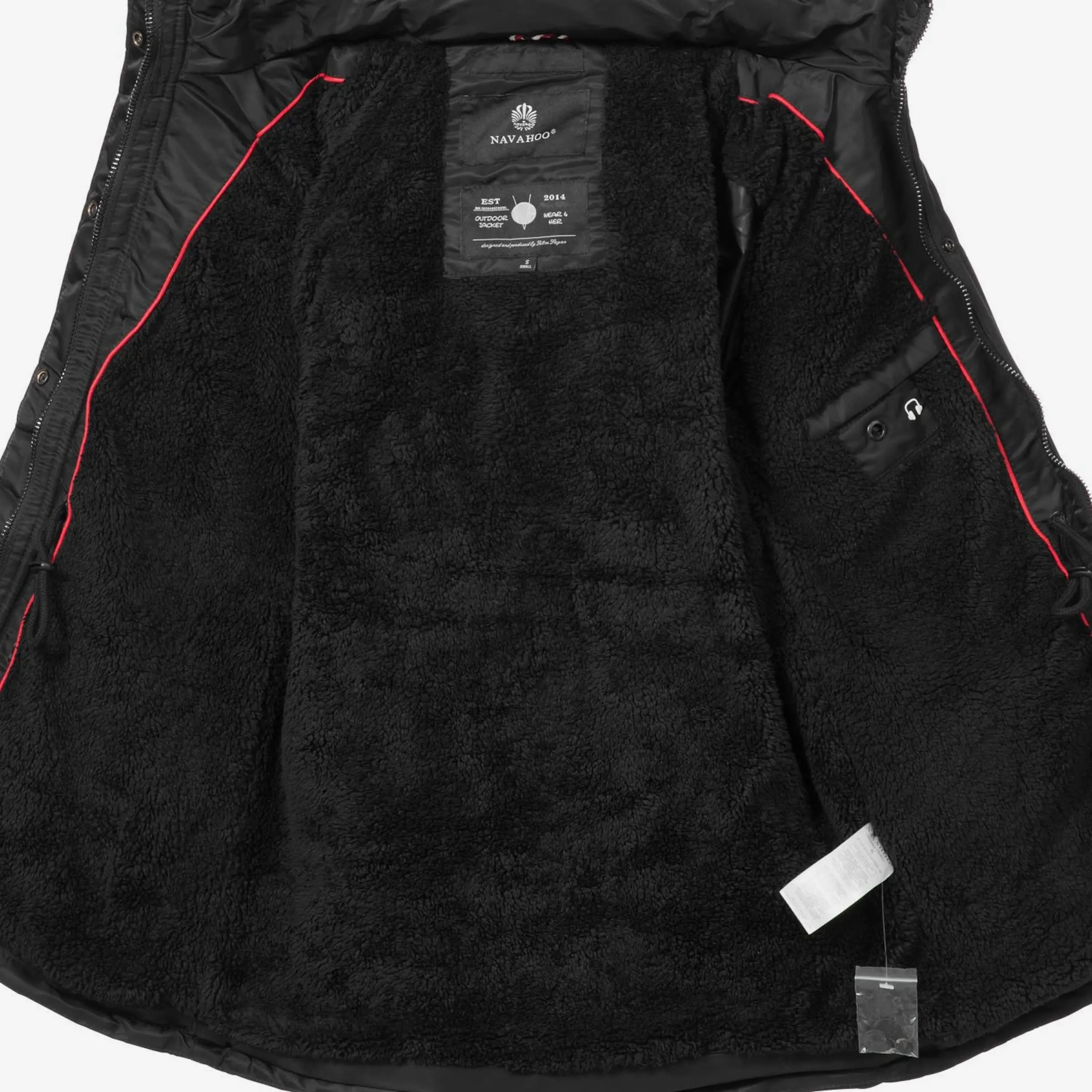 Navahoo Winterjassen Winterjas Schätzchen Dames Zwart 4 Navahoo Winterjassen Winterjas Schätzchen Dames Zwart - Afbeelding 4