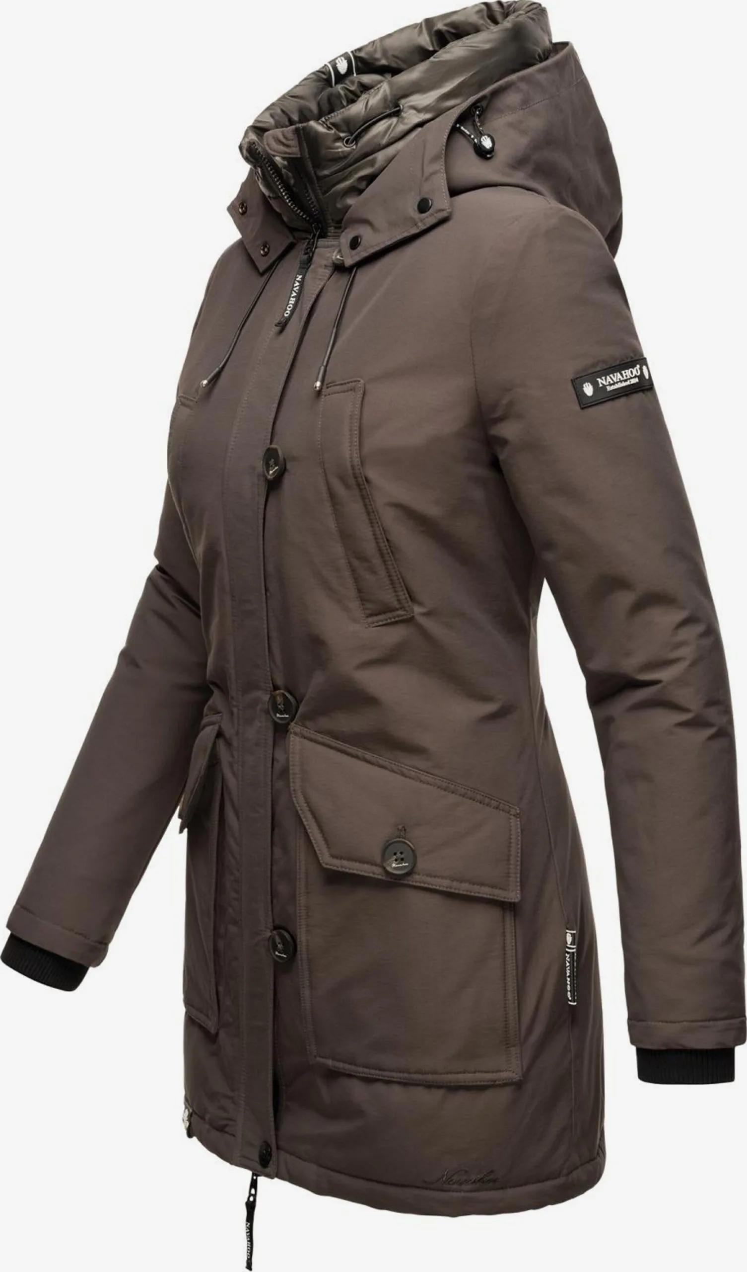 Navahoo Parkas Winterparka Freeze Storm Dames Taupe 2 Navahoo Parkas Winterparka Freeze Storm Dames Taupe - Afbeelding 2