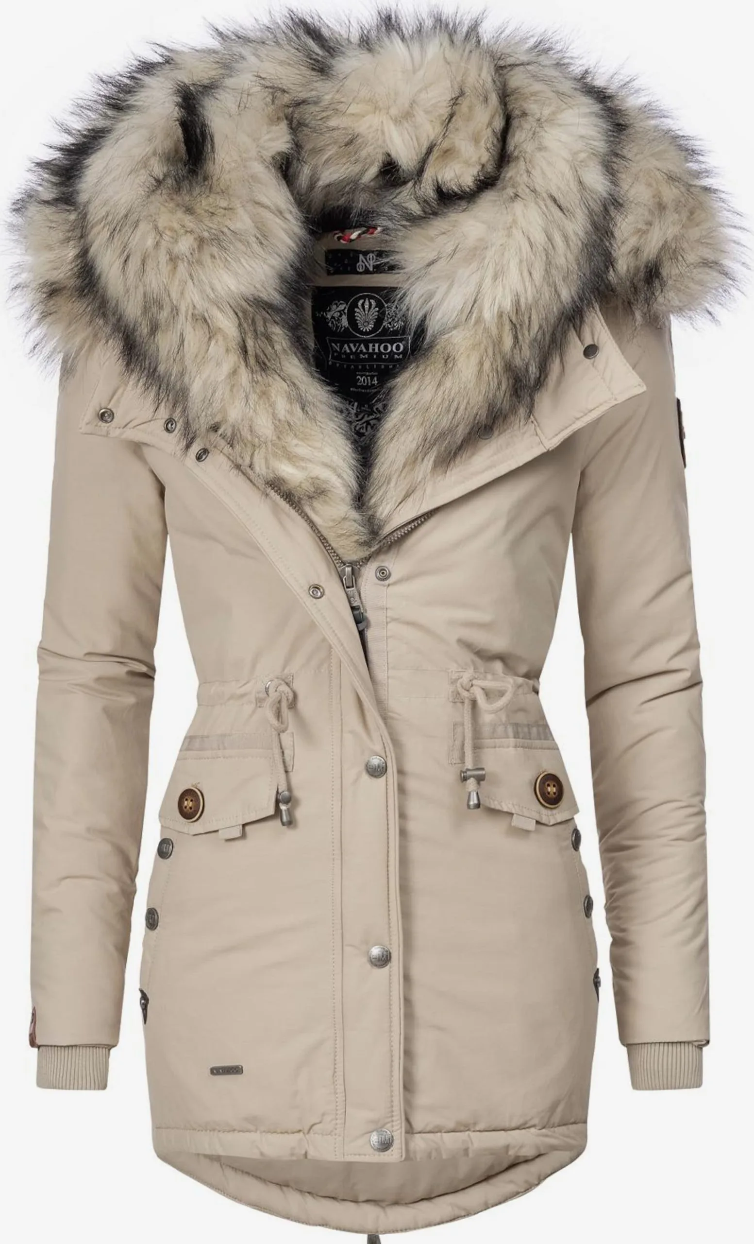 Navahoo Parkas Winterparka Sweety Dames Beige 1 Navahoo Parkas Winterparka Sweety Dames Beige
