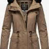 Navahoo Parkas Winterparka Dames Lichtbruin