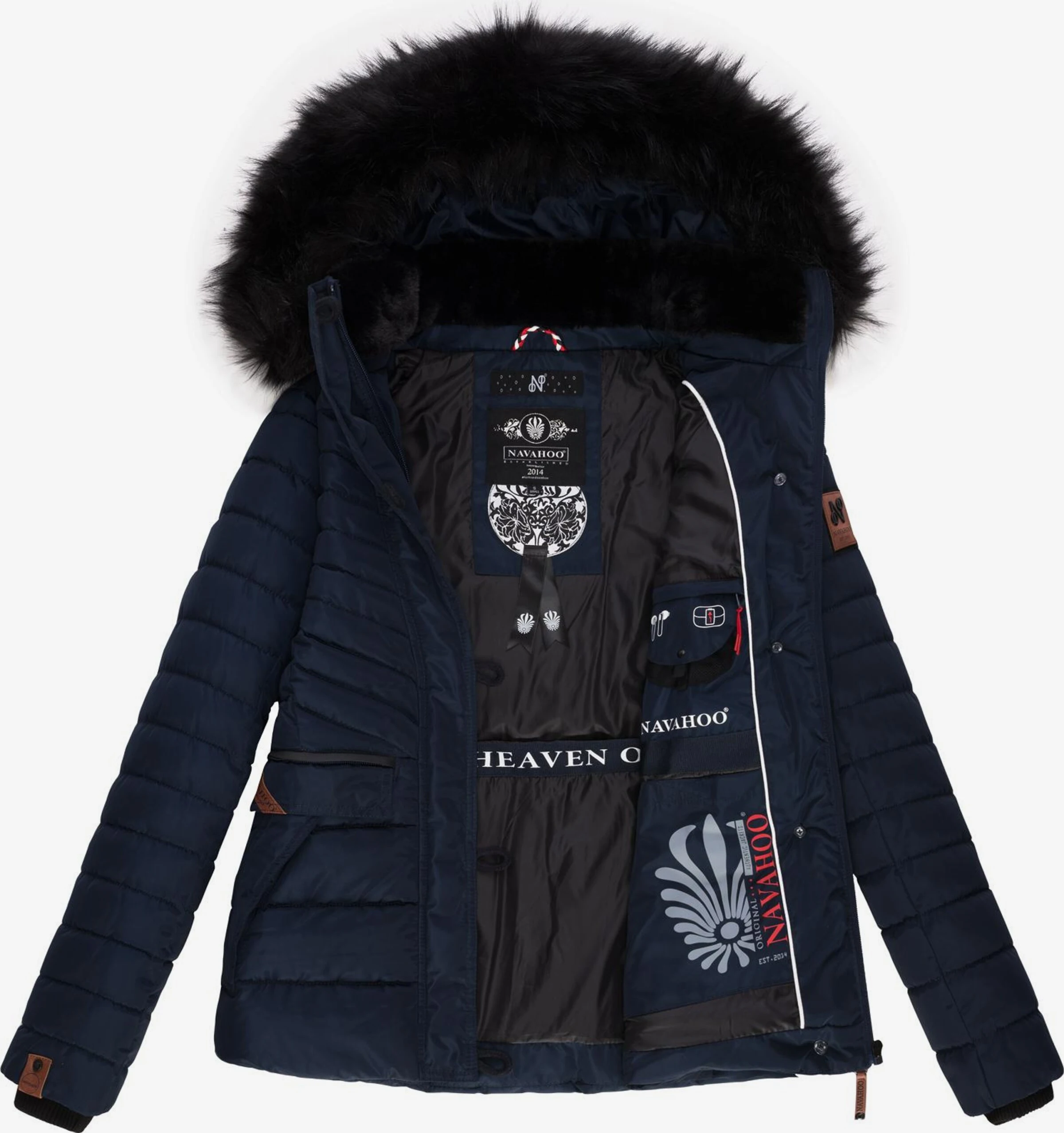 Navahoo Winterjassen Winterjas Wisteriaa Dames Navy 6 Navahoo Winterjassen Winterjas Wisteriaa Dames Navy - Afbeelding 6