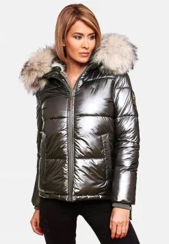 Navahoo Winterjassen Winterjas Tikunaa Dames Antraciet -Tussen Trend Verkoopwinkel 121777c54bdb986cdbc090ca397428a3