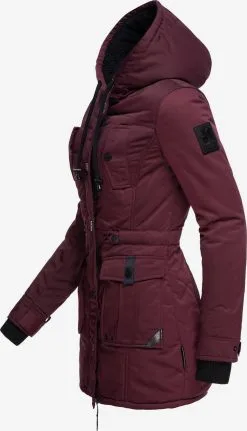 Navahoo Parkas Winterparka Dames Wijnrood -Tussen Trend Verkoopwinkel 14044da8b80b7c39589e23fc9c7955a8