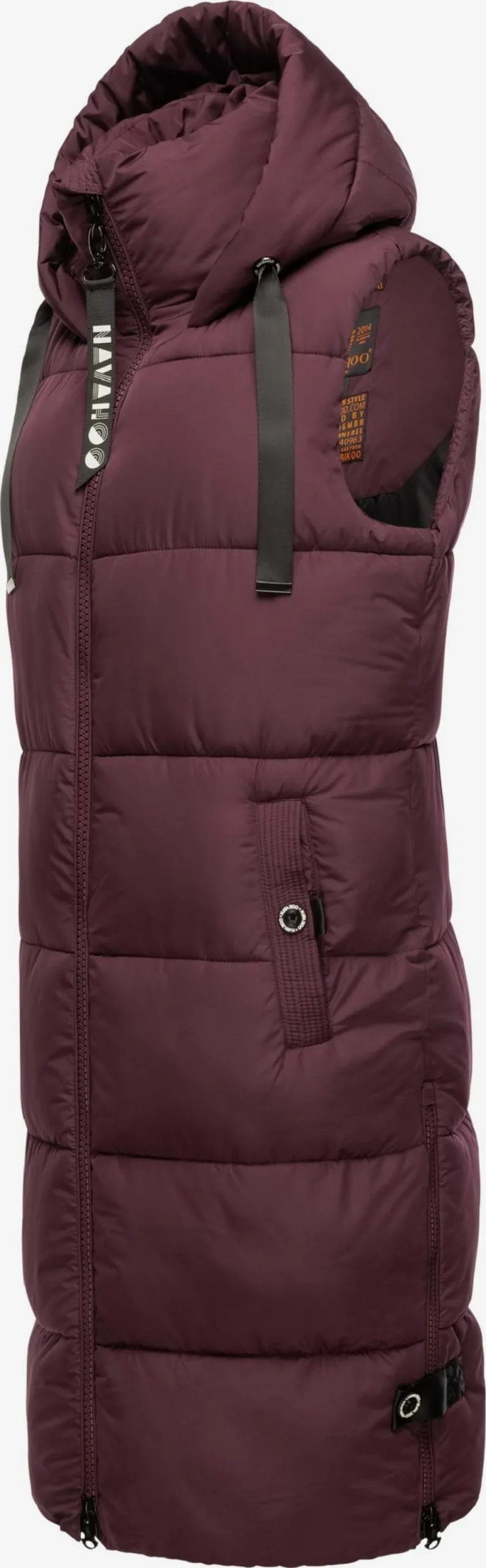 Navahoo Bodywarmers Bodywarmer Dames Bordeaux 2 Navahoo Bodywarmers Bodywarmer Dames Bordeaux - Afbeelding 2