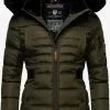 Navahoo Winterjassen Winterjas Melikaa Dames Olijfgroen