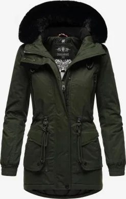 Navahoo Parkas Winterparka Dames Olijfgroen