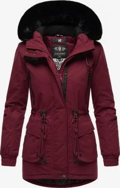Navahoo Parkas Winterparka Dames Bordeaux -Tussen Trend Verkoopwinkel 29843611df8ef32a0b020e266f5b4930
