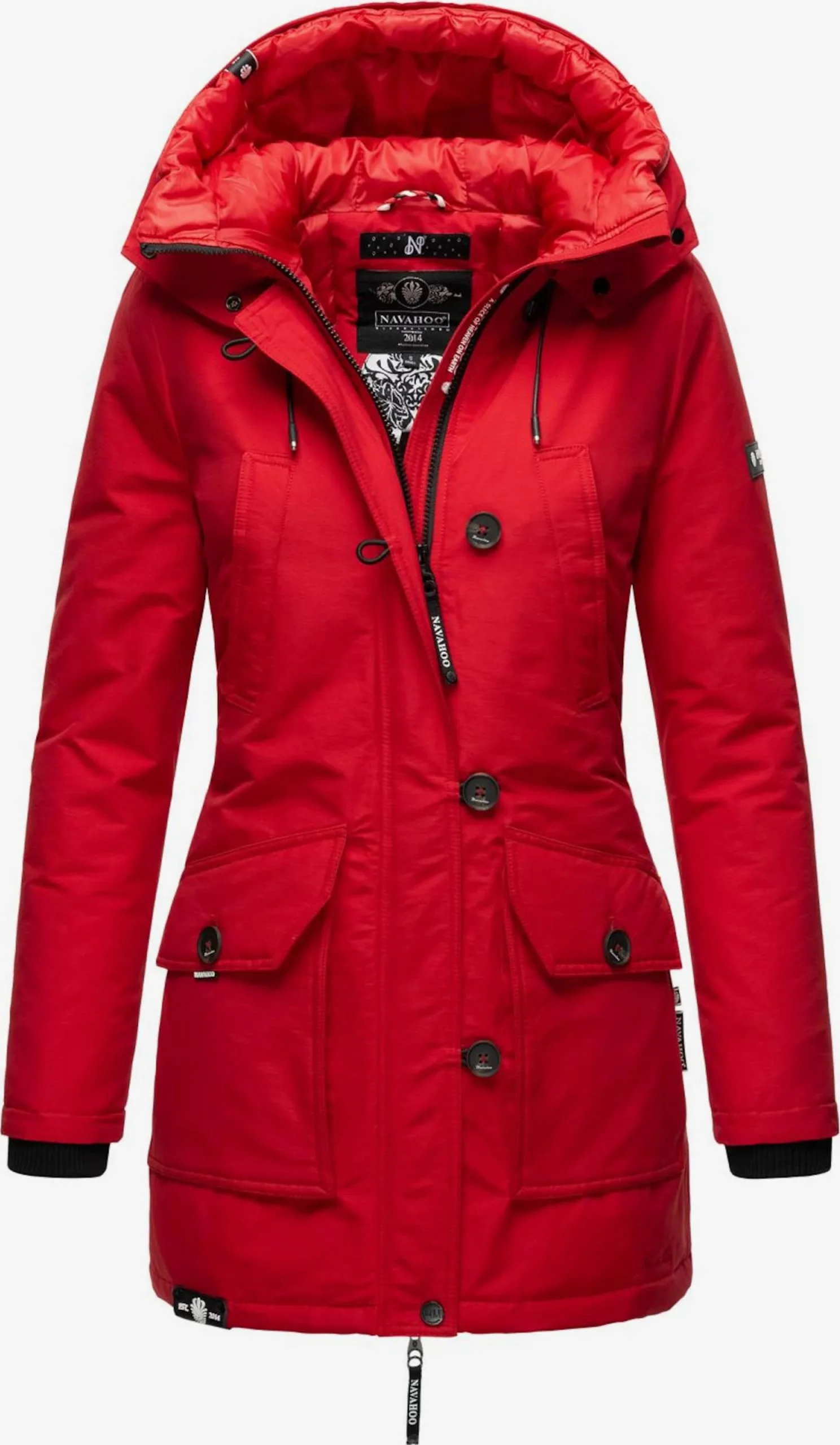 Navahoo Parkas Winterparka Freeze Stoorm Dames Rood 4 Navahoo Parkas Winterparka Freeze Stoorm Dames Rood - Afbeelding 4