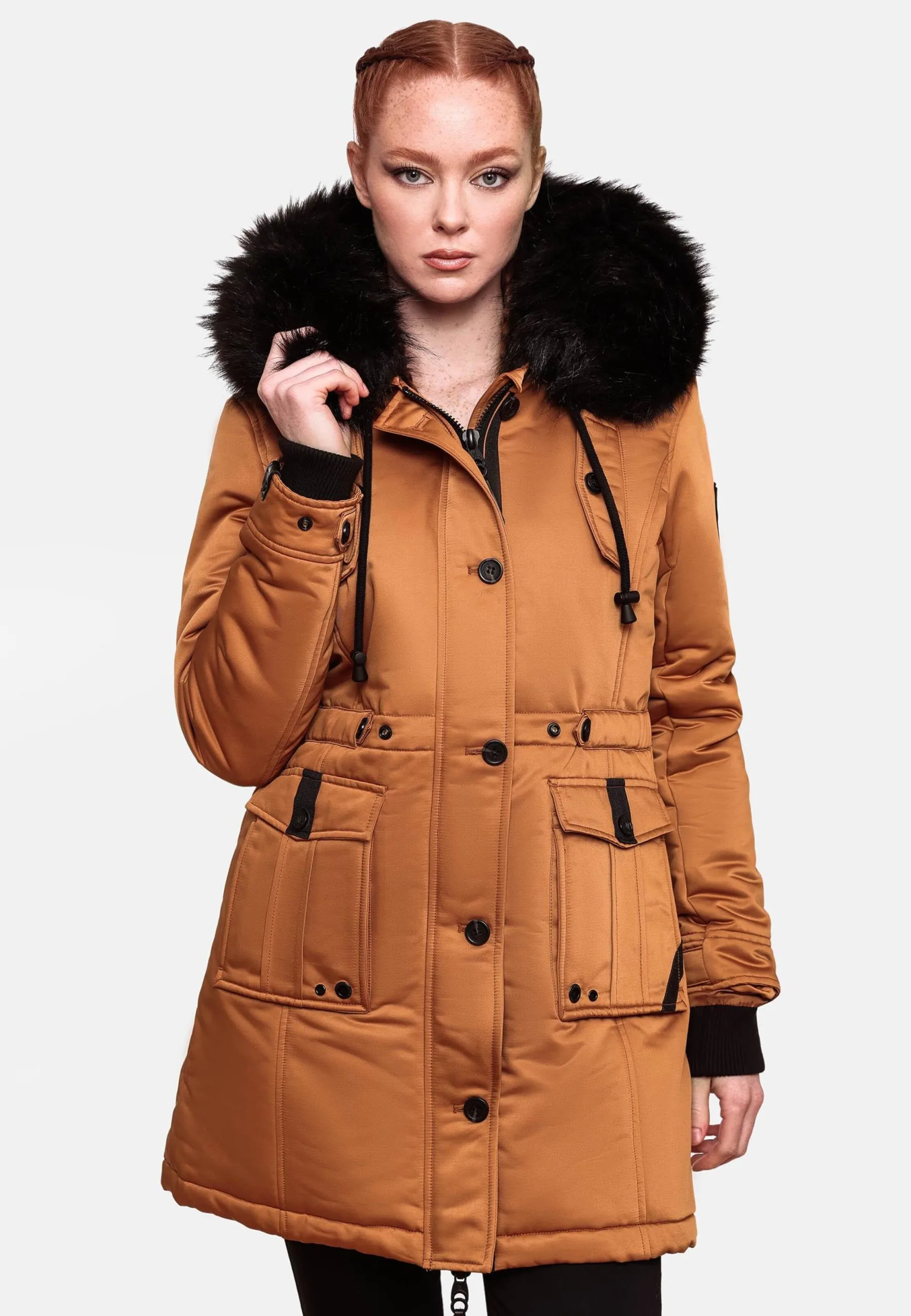 Navahoo Parkas Winterparka Luluna Dames Cognac 6 Navahoo Parkas Winterparka Luluna Dames Cognac - Afbeelding 6