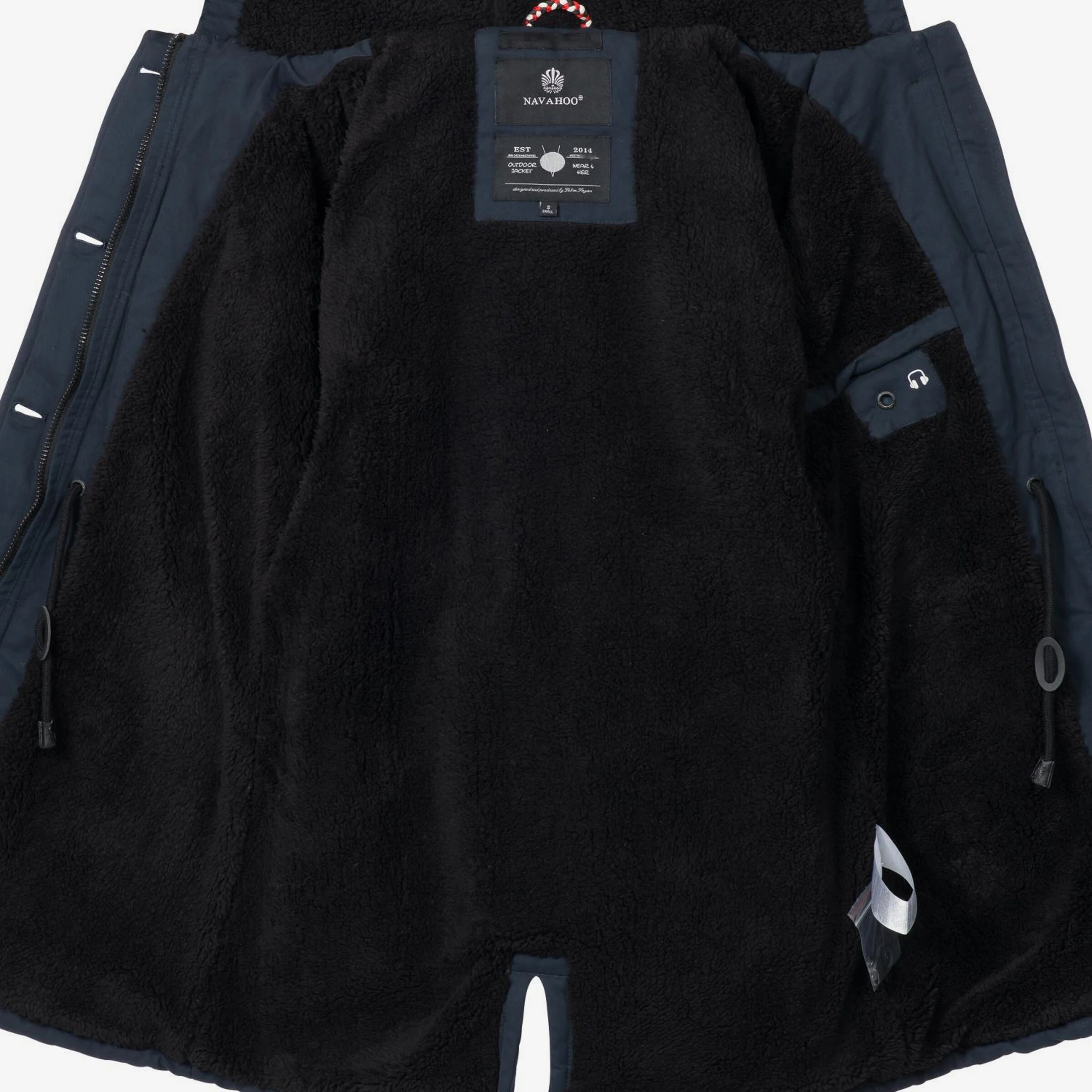 Navahoo Parkas Winterparka Luluna Dames Nachtblauw 7 Navahoo Parkas Winterparka Luluna Dames Nachtblauw - Afbeelding 7