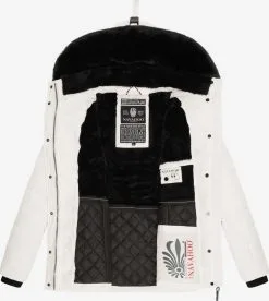 Navahoo Winterjassen Winterjas Milianaa Dames Wit -Tussen Trend Verkoopwinkel 32ed99346a76913c0a681c41b1942305