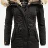 Navahoo Parkas Winterparka Bombii Dames Zwart
