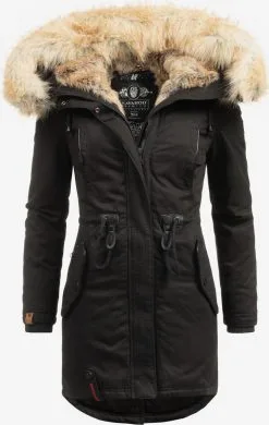 Navahoo Parkas Winterparka Bombii Dames Zwart