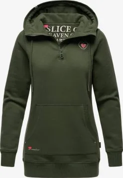 Navahoo Hoodies Sweatshirt Zauberelfe Dames Olijfgroen -Tussen Trend Verkoopwinkel 355c7a6b46b2e3da766d200d08ad43cc