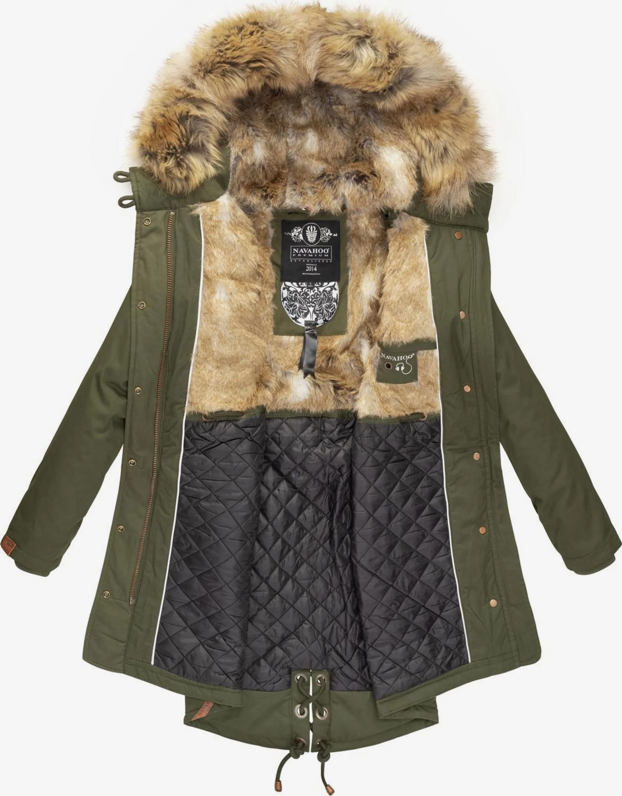 Navahoo Parkas Winterparka Rosinchen Dames Kaki 5 Navahoo Parkas Winterparka Rosinchen Dames Kaki - Afbeelding 5