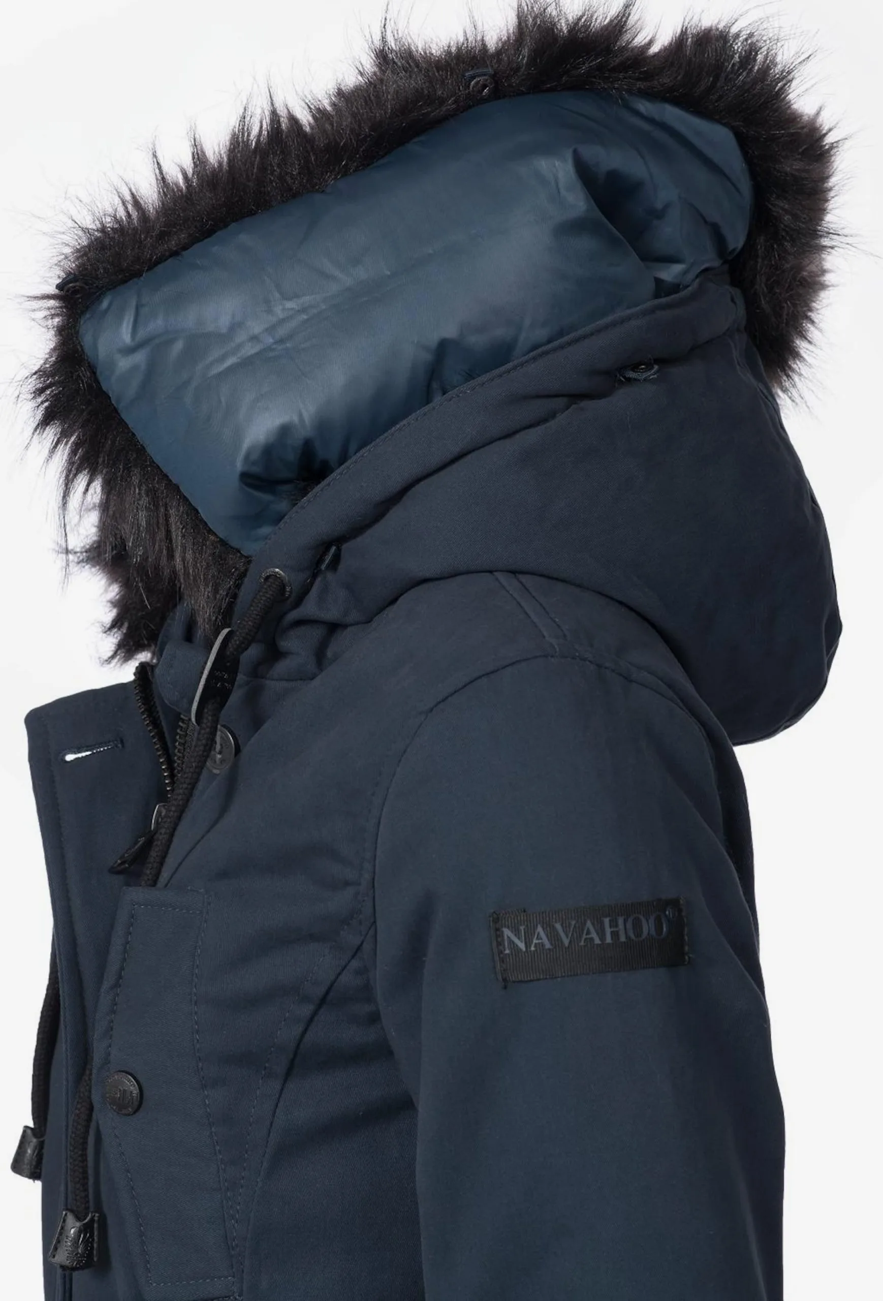 Navahoo Parkas Winterparka Luluna Dames Nachtblauw 4 Navahoo Parkas Winterparka Luluna Dames Nachtblauw - Afbeelding 4