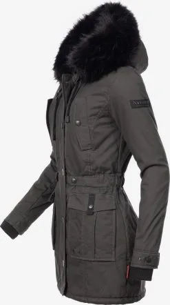 Navahoo Parkas Winterparka Luluna Dames Donkergrijs -Tussen Trend Verkoopwinkel 413aa967857219050497d5764830abde