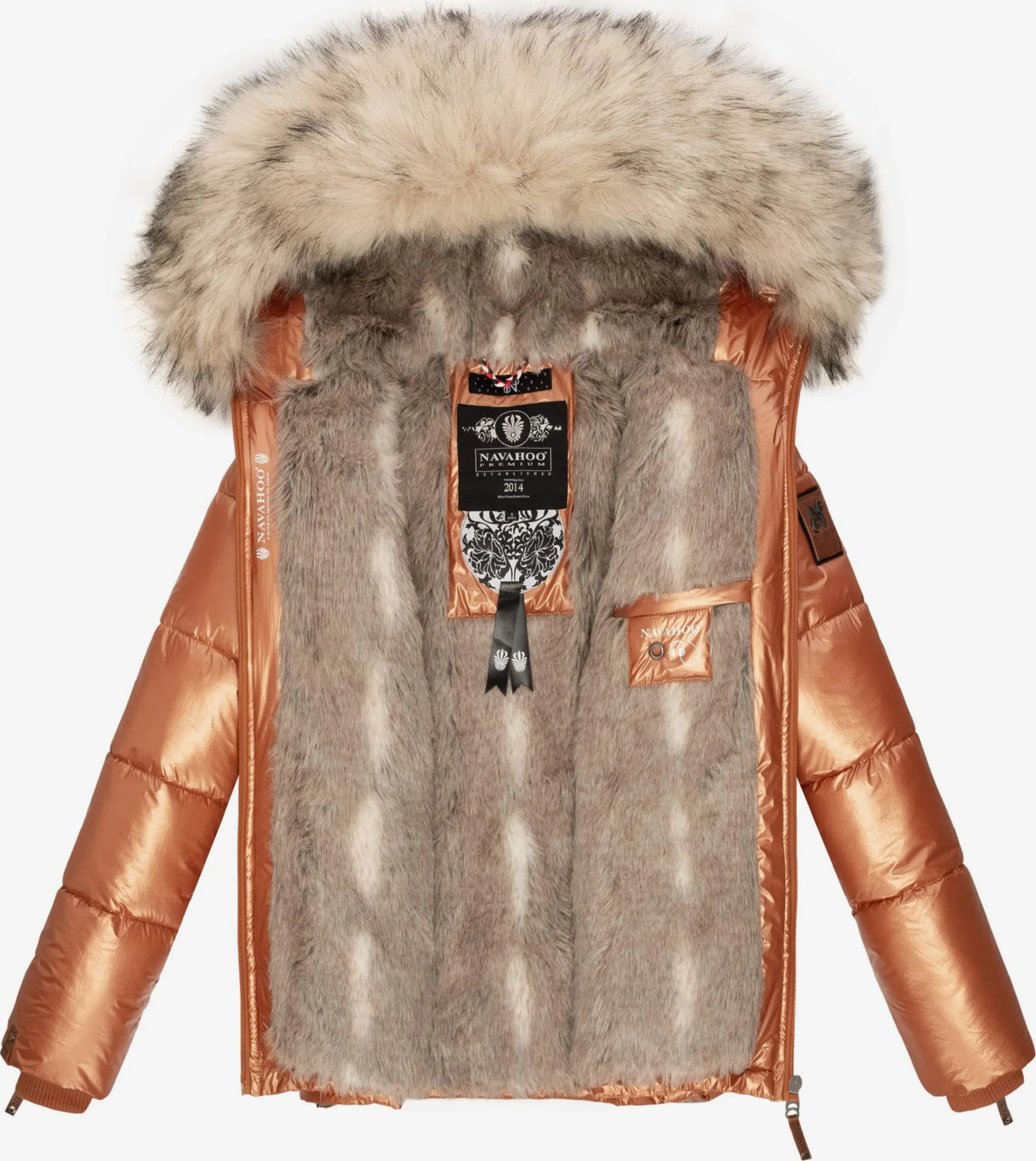 Navahoo Winterjassen Winterjas Tikunaa Dames Bruin 5 Navahoo Winterjassen Winterjas Tikunaa Dames Bruin - Afbeelding 5