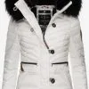Navahoo Winterjassen Winterjas Wisteriaa Dames Wit