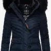 Navahoo Winterjassen Winterjas Wisteriaa Dames Navy