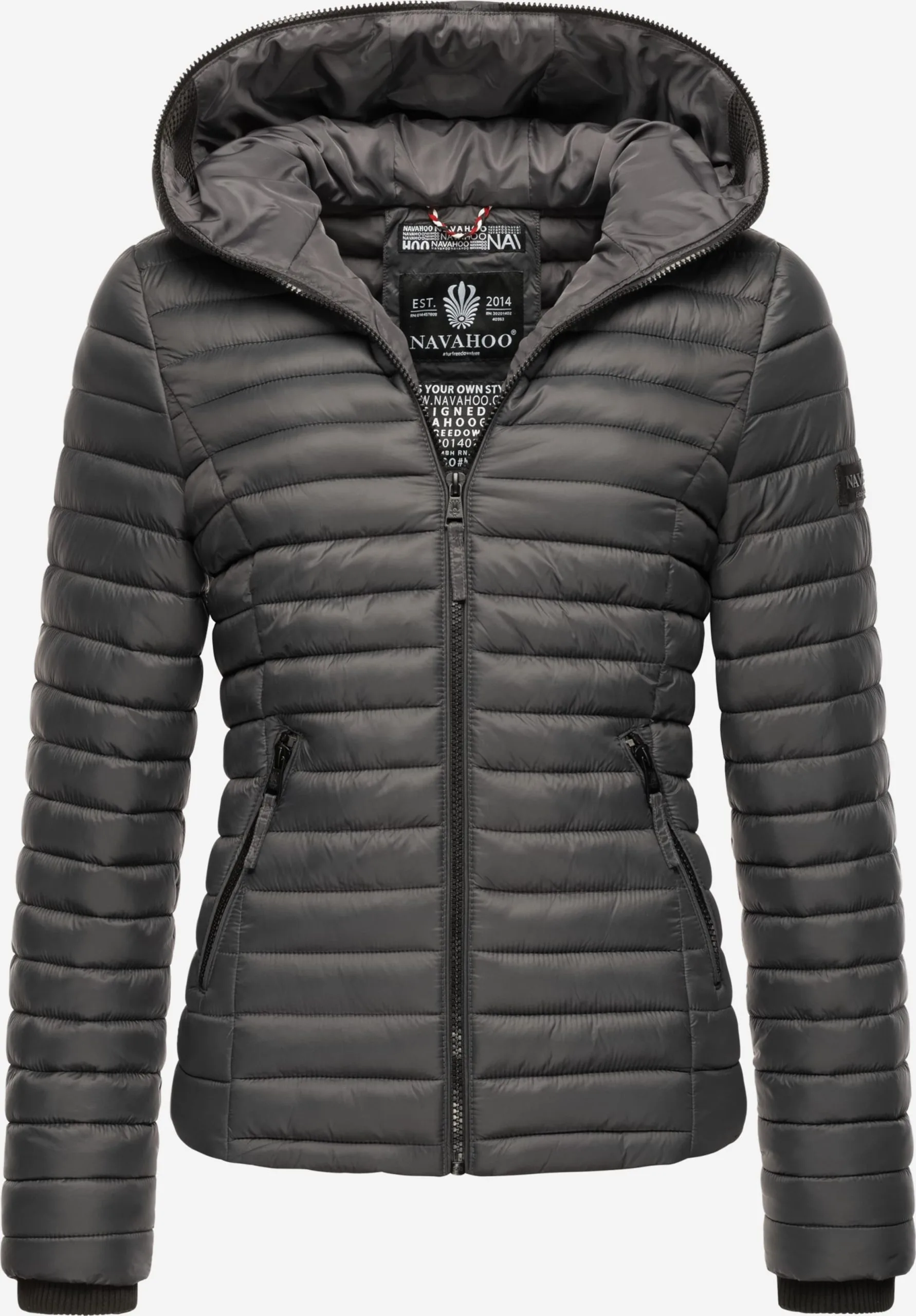 Navahoo Tussenjassen Tussenjas Kimuk Dames Antraciet 1 Navahoo Tussenjassen Tussenjas Kimuk Dames Antraciet