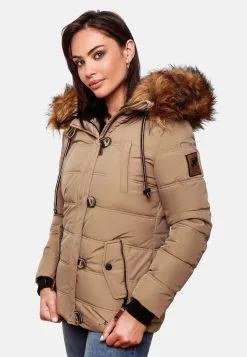 Navahoo Winterjassen Winterjas Zoja Dames Taupe -Tussen Trend Verkoopwinkel 4cad5ac0950677870dadbbd087e8f7d8
