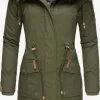 Navahoo Parkas Winterparka Rosinchen Dames Kaki