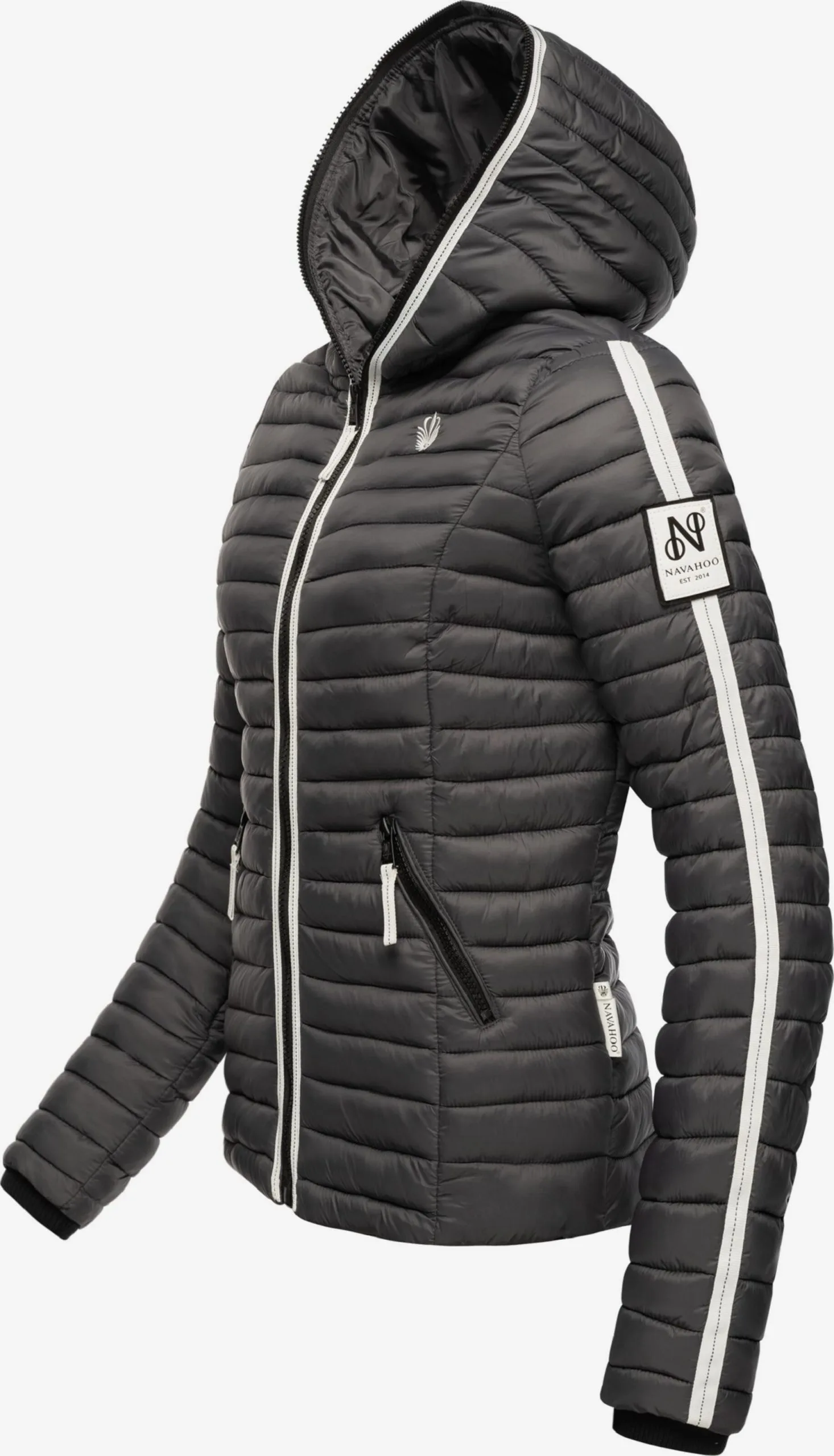 Navahoo Tussenjassen Tussenjas Kimuk Dames Donkergrijs 2 Navahoo Tussenjassen Tussenjas Kimuk Dames Donkergrijs - Afbeelding 2