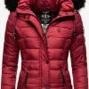 Navahoo Winterjassen Winterjas Zuckerbiene Dames Bordeaux