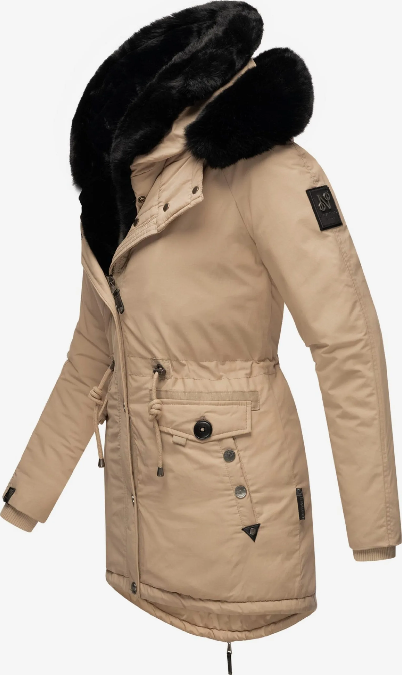 Navahoo Parkas Winterparka Sweety Deluxe Dames Taupe 2 Navahoo Parkas Winterparka Sweety Deluxe Dames Taupe - Afbeelding 2