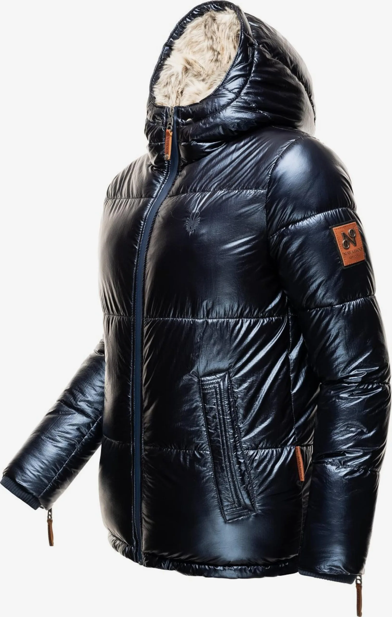 Navahoo Winterjassen Winterjas Tikunaa Dames Navy 4 Navahoo Winterjassen Winterjas Tikunaa Dames Navy - Afbeelding 4