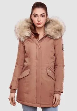 Navahoo Parkas Winterparka Cristal Dames Donkerroze -Tussen Trend Verkoopwinkel 56bd34fc39c7d046439f8f8136598843