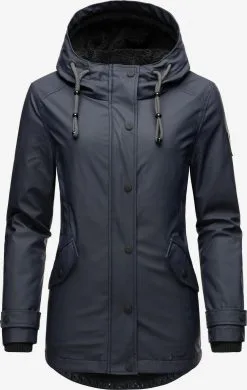 Navahoo Winterjassen Winterjas Lindraa Dames Donkerblauw