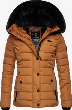 Navahoo Winterjassen Winterjas Milianaa Dames Donkergeel