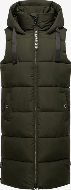 Navahoo Bodywarmers Bodywarmer Schnuffelchen Dames Kaki