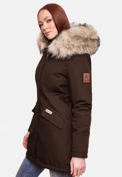 Navahoo Parkas Winterparka Cristal Dames Bruin -Tussen Trend Verkoopwinkel 645ff97dd7b2d10e6572ef3ca9995e9d