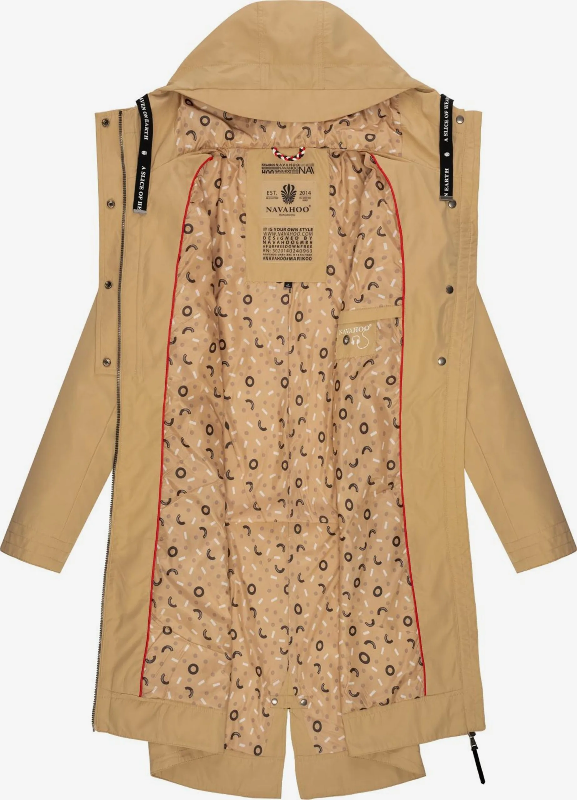 Navahoo Parkas Tussenparka Josinaa Dames Sand 4 Navahoo Parkas Tussenparka Josinaa Dames Sand - Afbeelding 4