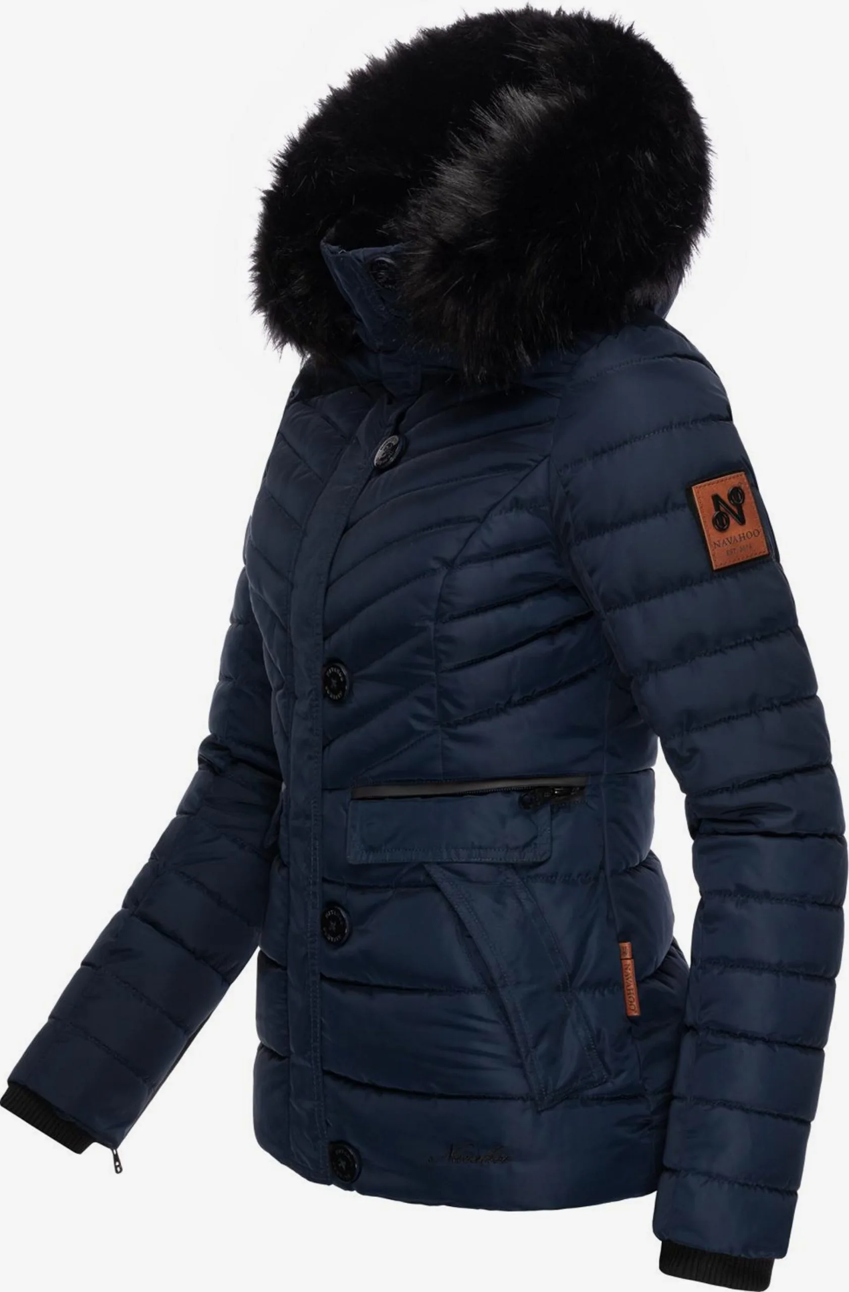 Navahoo Winterjassen Winterjas Wisteriaa Dames Navy 2 Navahoo Winterjassen Winterjas Wisteriaa Dames Navy - Afbeelding 2