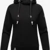 Navahoo Hoodies Sweatshirt Liebesmäuschen Dames Zwart