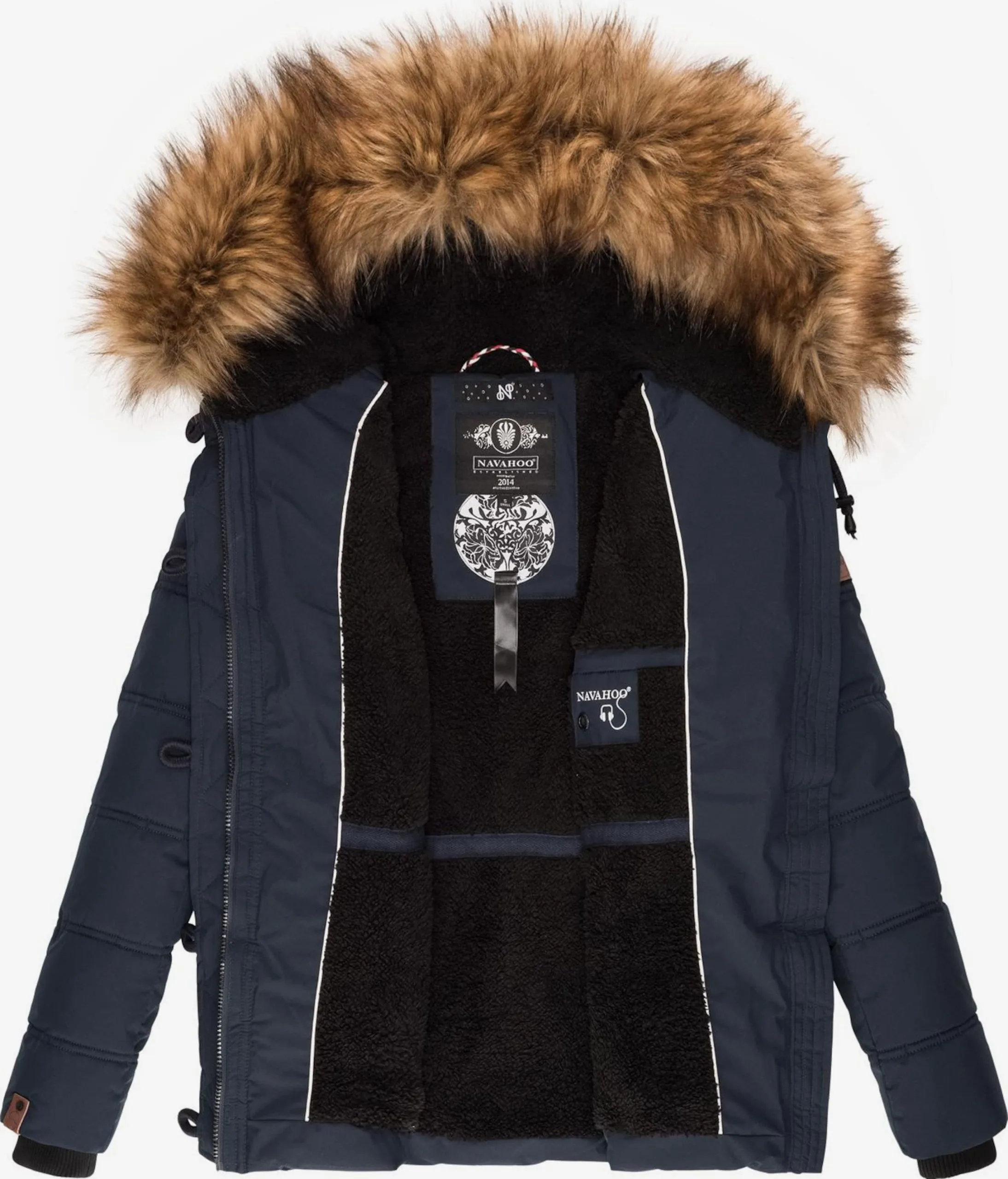 Navahoo Winterjassen Winterjas Zoja Dames Donkerblauw 5 Navahoo Winterjassen Winterjas Zoja Dames Donkerblauw - Afbeelding 5