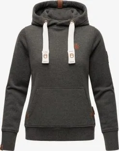 Navahoo Hoodies Sweatshirt Damlaa Dames Grijs Gemêleerd