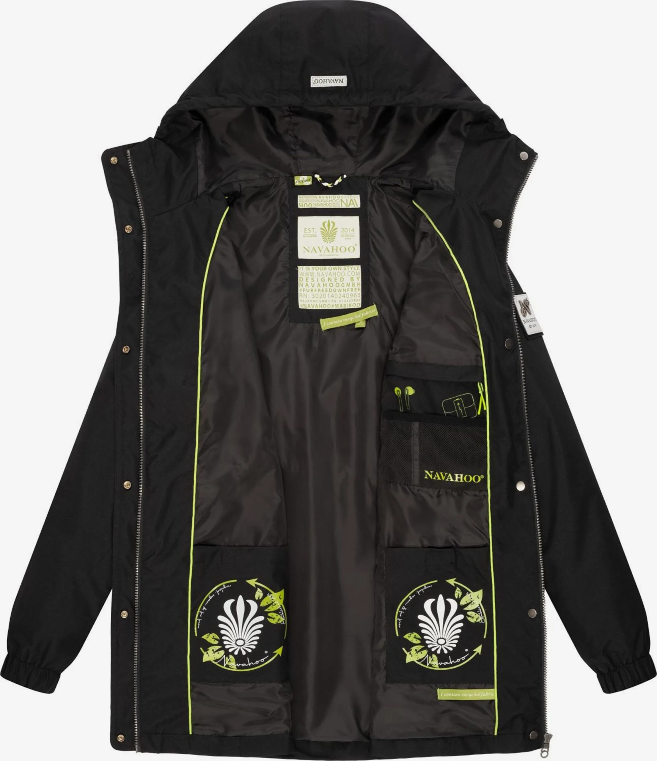 Navahoo Parkas Tussenparka Neophee Dames Zwart 5 Navahoo Parkas Tussenparka Neophee Dames Zwart - Afbeelding 5