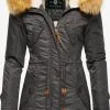 Navahoo Parkas Winterparka La Viva Dames Antraciet