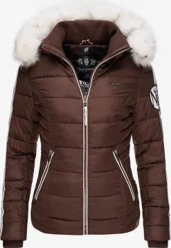 Navahoo Winterjassen Winterjas Khingaas Dames Kastanjebruin