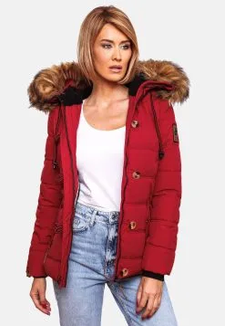 Navahoo Winterjassen Winterjas Zoja Dames Rood -Tussen Trend Verkoopwinkel 7846b412ea56904b3830c742e8e88b12