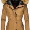 Navahoo Winterjassen Winterjas Laura Dames Sand