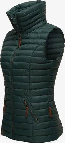 Navahoo Bodywarmers Bodywarmer Shadaa Dames Donkergroen -Tussen Trend Verkoopwinkel 7a21fb38e4f7c0b431d8521b8632207a