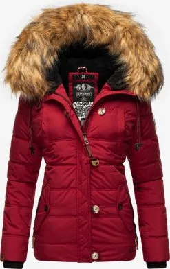 Navahoo Winterjassen Winterjas Zoja Dames Rood
